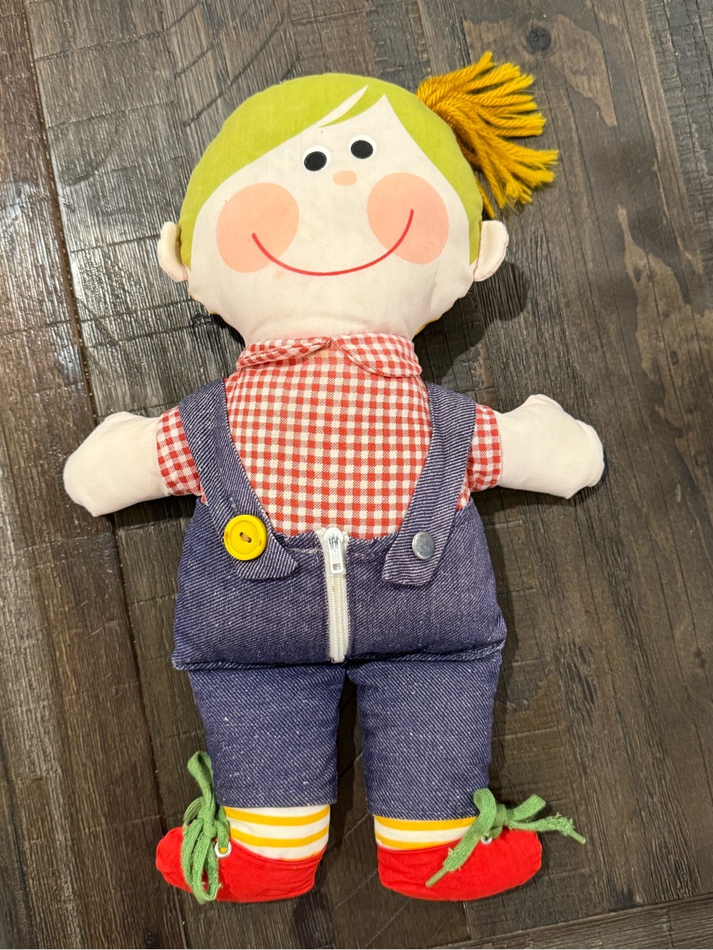 Vtg 1976 Playskool Dapper Dan Learning Doll Learn to Dress Milton Bradley Toy